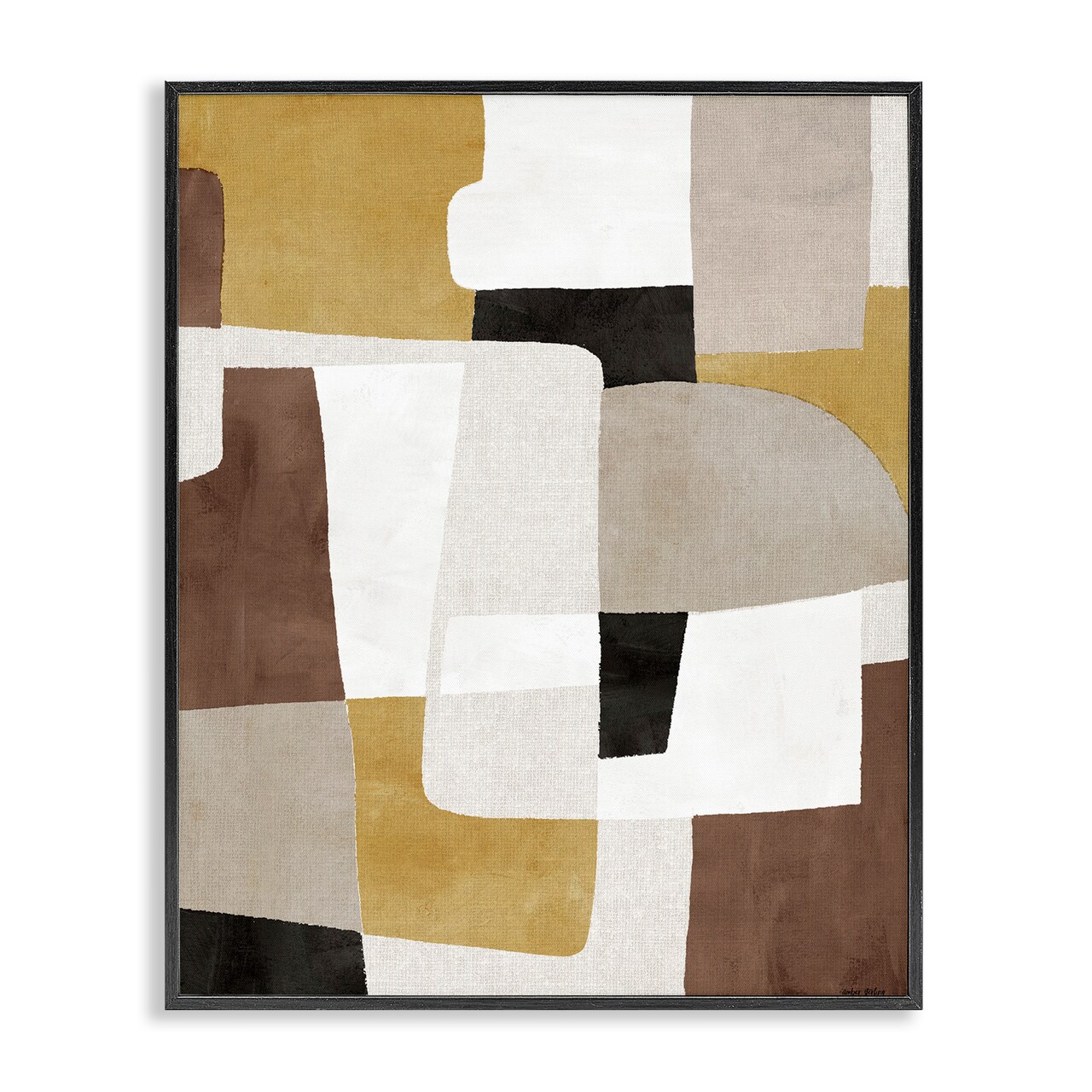 Stupell Industries Funky Boho Geometric Shapes Framed Giclee Design by Amber Sterling